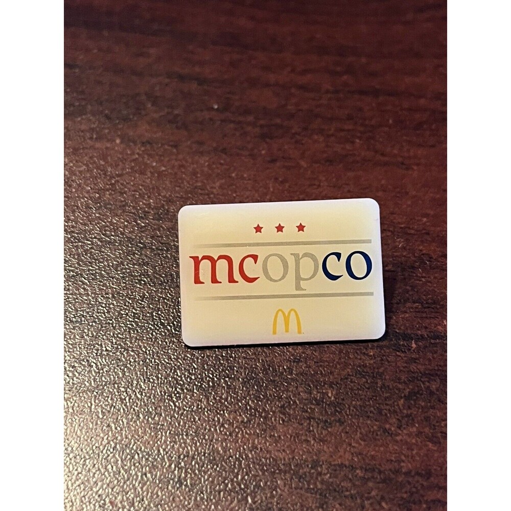 McDonald’s McOpCo‎ Red White Blue Employee Lapel Hat Pin